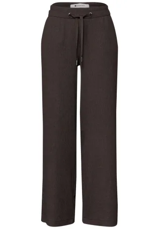 Street One - High Waist Wide Leg Hose im Casual Fit - Gr. - 30