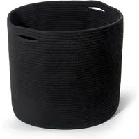 Zedelmaier Wäschekorb aus Baumwolle mit Griffen, Aufbewahrungskorb Geflochten, Korb Aufbewahrung für decken, spielzeug, kuscheltier,Kleidung