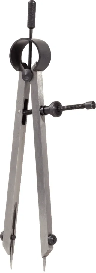 KS Tools Präzisions-Feder-Spitzzirkel mit auswechselbaren Spitzen - 300.0429