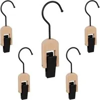 relaxdays Kleiderbügel Klemmhaken 5er Set, (5-tlg)