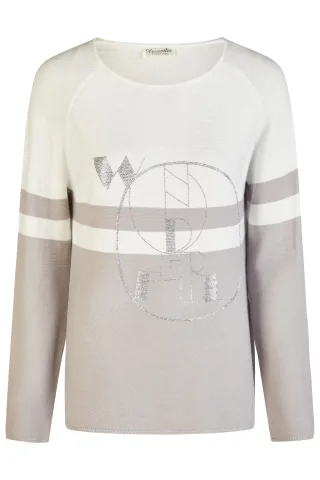 Barbara Lebek - Strick silver - Gr. - 38