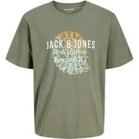 Jack & Jones PlusSize Rundhalsshirt JJGRADIENT PRINT TEE SS CREW NECK PLS