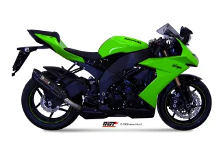 Sport Auspuff MIVV Suono Steel Black Kawasaki ZX-10 R Nnja Bj. 2008-2010 Typ: ZXT00E / ZXT00F mit ABE