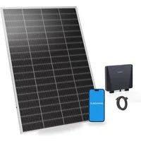 Sunshare Balkonkraftwerk Ray Lite 200 W Mini-Balkonkraftwerk – Kompaktes PV-Modul, 200 W, Monokristallin N‑Typ TOPCon, (Balkonkraftwerk, 1-St., 200 W Balkonkraftwerk mit Mikro‑WR, WLAN), Effizient, schwachlichtstark, kompakt