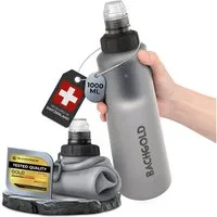 BACHGOLD Wasserfilter Outdoor Squeeze - Ultraleichter Trinkwasserfilter mit Virus-Filtration, Zubehör für Camping, Survival, Notfall, Bushcraft, Filtert Viren, Bakterien & Mikroplastik