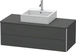Duravit XSquare Konsolenwaschtischunterbau wandhängend Graphit Matt 1200x548x400 mm - XS491204949 XS491204949