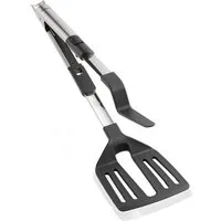 Leifheit Grillzange Zangenwender 2in1, Pfannenwender und Zange, hitzebeständig bis 160°C, Nylon und Edelstahl