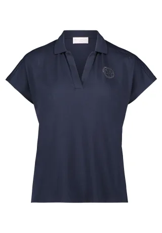 betty barclay - so cosy - - Poloshirt dunkelblau - Gr. - 36