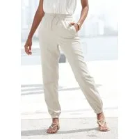LASCANA Schlupfhose aus sommerlicher Webware in lockerer Passform aus Webware, leichte Stoffhose mit Taschen, Sommerhose