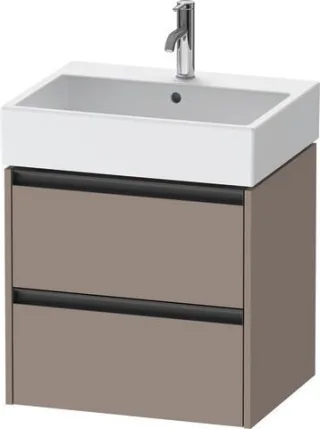 Duravit Ketho.2 Waschtischunterbau wandhängend Basalt Matt 584x460x549 mm - K25275043430000 K25275043430000