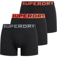 Superdry Boxershorts BOXER TRIPLE PACK (Packung, 3-St) figurbetonte Passform, aus Baumwollmischung, pflegeleicht