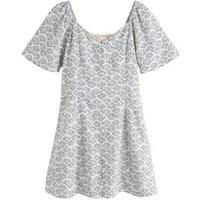 Next Strandkleid Minikleid mit Flatterärmeln (1-tlg)