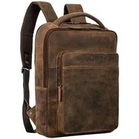 STILORD Notebook-Rucksack "Nicky" Laptoprucksack 13 Zoll aus echtem Leder Mittel-Groß Unisex