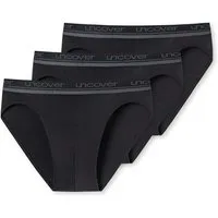 uncover by SCHIESSER Rioslip Uncover Cotton (3er Pack) elastisch, sportlicher-Look, ohne Eingriff, Logo-Bund