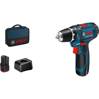 Bosch Akku-Bohrschrauber GSR 12V-15, mit 2 x 2.0 Ah Akku - 060186810F