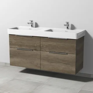 Sanipa 3way Waschtischunterbau zu Laufen Pro S Waschtisch mit 4 Auszügen, Eiche-Nebraska UM77137