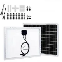 PFCTART Solaranlage 200W Photovoltaik Solaranlage, Balkonkraftwerk Solarmodul, 200 W, monokristallin, (Set, 2-St., Wasserdichtigkeitsklasse IP65), Hohe Energieeffizienz, Leicht zu transportieren