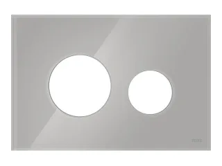 Tece loop Blende für WC-Betätigungsplatte Glas titan glänzend, 9240616 9240616