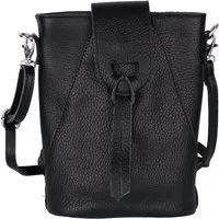 MIRROSI Umhängetasche Damen Crossbody Bag, Echtleder Made In Italy, 14,5x19x6cm