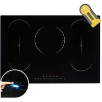 Arebos Flex-Induktions-Kochfeld AR-HE-IKF80 9800 W, 5 Kochfelder 2 Flexzonen, 77 cm, Autark, mit Sensor Touch, Timer, Kindersicherung, Überhitzungsschutz