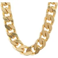 HOPLO Panzerkette Goldkette Panzerkette Länge 70cm - Breite 6,0mm - 585-14 Karat Gold, Made in Germany