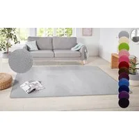 HANSE Home Teppich Shashi, rechteckig, Höhe: 8,5 mm, Kurzflor, Unifarben, Läufer, weich, Esszimmer, Kinderzimmer, Flur
