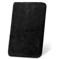 Beautissu Badematte Badematte rutschfest BeauMare FL, 60x50cm, Schwarz, Höhe 30 mm, Polyester, 60x50 cm Duschvorleger Hochflor Badteppich rutschfest Waschbar Shaggy