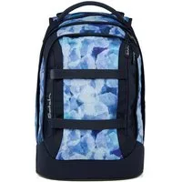 Satch Schulranzen Schulrucksack PACK Blurry Sky (1 Stück), ergonomisch, Your-Size-System: auf Körpergröße anpassbar