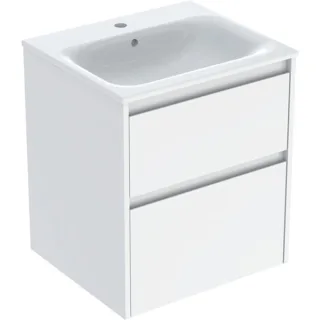 Geberit Renova Plan Set Möbelwaschtisch schmaler Rand, mit Unterschrank, zwei, 504038011 504038011
