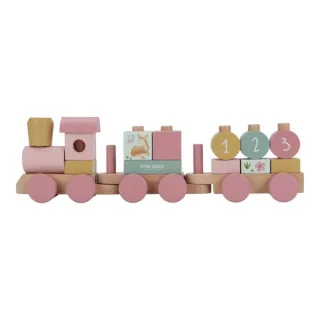 Little Dutch Holz Eisenbahn in Rosa - Fairy Garden