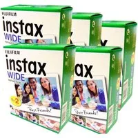 FUJIFILM Sofortbildfilm 5x Fuji Instax Wide Film Doppelpack, 100 (100-St)