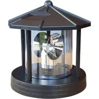 Fachhandel Plus Gartenfigur Ersatzkopf Solar für Deko Leuchtturm Leuchtfeuer Solarkopf 360° 16,5cm, für Deko-Leuchttürme mit Bajonettverschluss