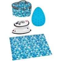 Semplix Dampfbügeleisen - Bügelset - Prym Mini-Bügeleisen/Bügelunterlage+Ablage/Tasche, 1800 W