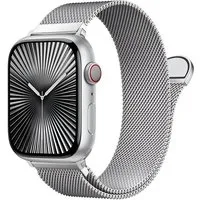 S&T Design Smartwatch-Armband Armband Edelstahl für Apple Watch Magnetisch Mesh Milanaise, Kompatibel mit Apple Watch 38 / 40 / 41/ 42 / 44 / 45 / 46 / 49 Metall