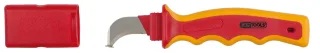 KS Tools Kabelmesser mit Schutzisolierung und Hakenklinge, 200mm - 117.1331