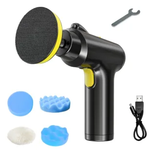 Wireless Car Polishing Machine 20000RPM Brushless Motor 3 Speed Adjustment USB Type-C Rechargeable Portable Multi-Functi