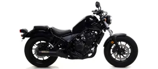 Sport Auspuff Arrow Rebel Dark Carbonkappe Honda CMX 500 Rebel Bj.2017-2024 Typ:PC56 eintragungsfrei