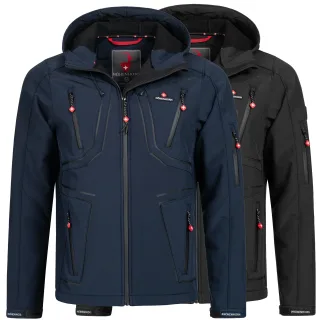 Höhenhorn Schilthorn Herren Softshell Jacke Outdoor Funktionsjacke Freizeitjacke S Grau