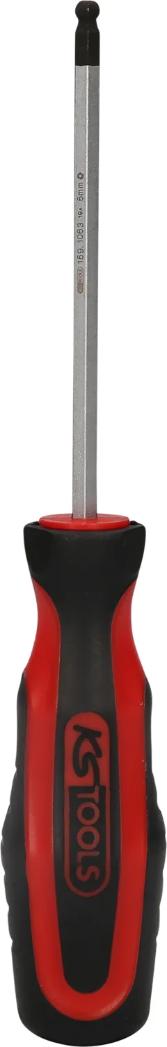 KS Tools ERGOTORQUEplus Schraubendreher Innensechskant mit Kugelkopf - 159.1063