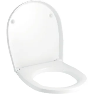 Geberit Visit WC-Sitz: Absenkautomatik=ja, Befestigung=von oben, weiß / glänzend, 576310000 576310000
