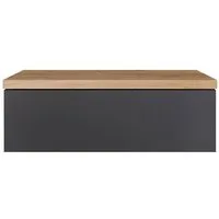 KOMTO Wandregal mit Schublade Monaco - Nachttisch Hängend Wandmontage, 1-tlg.