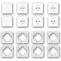 McPower Set "Einsteiger-16" SHALLOW weiß, 16-teilig Unterputzschalter