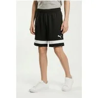 PUMA Trainingsshorts INDIVIDUALRISE SHORTS JR mit atmungsaktiven Mesh-Einsätzen, feuchtigkeitsableitend, kniefrei