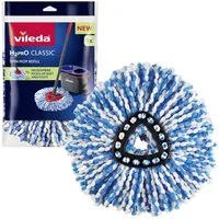 Vileda H2prO Dreieckiger Mikrofaser-Mop-Einsatz Moppaufsatz (1-tlg., Ersatzkartusche Mikrofaser, waschbar)