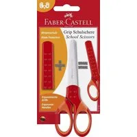 Faber-Castell Universalschere FABER-CASTELL 181550 Schulschere GRIP - rot