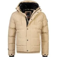 Alessandro Salvarini Winterjacke ASFabiano mit warmem Teddyfell und abnehmbarer Kapuze