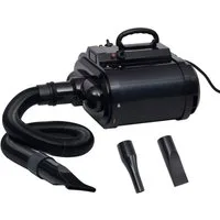 vidaXL Hundeschermaschine Haustiertrockner Doppelmotor Schwarz