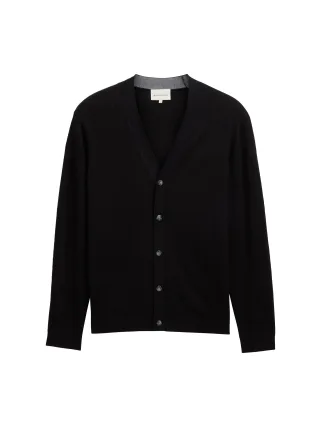 Tom Tailor - Strickjacke mit Kaschmir-Anteil black - Gr. - M