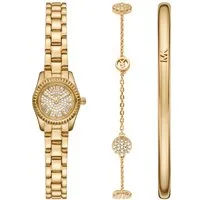 MICHAEL KORS Quarzuhr LEXINGTON MK4944SET, (Set, 3-tlg., mit Armband und -spange), Armbanduhr, Damenuhr, Edelstahlarmband, Ideal auch als Geschenk