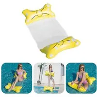 Vivi Idee Badeinsel Wasserhängematte Wasserluftmatraze mit Netz Wasserliege, (1-St)